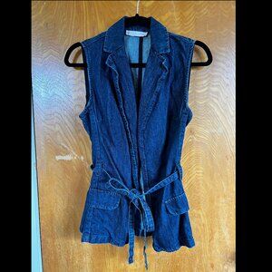 Denim Sleeveless Waistcoat (Italian Brand)